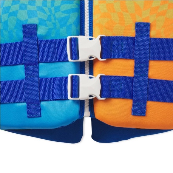 Speedo Youth Life Jacket Vest Weight (Youth 50-90lbs) - Checkered - Picture 3 of 4
